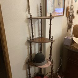Vintage Three Tier Corner Shelf 