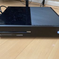 Xbox One With Power Cable And HDMI Port