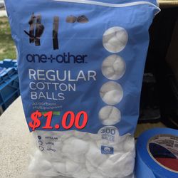 $1.00 300 Regular Cotton Balls