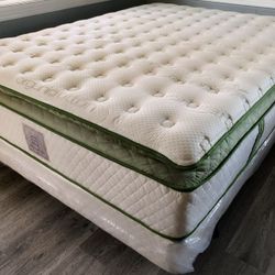 Ck Organic Elite Superior Hybrid Cool Gel Memory Foamm Pillow Top 14inch Matres!!