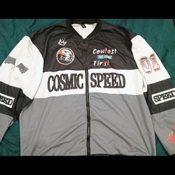 Cosmic Speed Zip Up Bomber Jacket - 2XL
