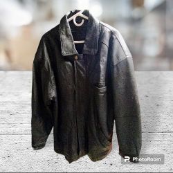 Men's Black Leather Jacket 
