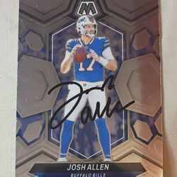 Josh Allen On Card Autograph (Read Description For Details)