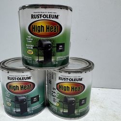 Rust Oleum High Heat Black Paint 8oz. $10 For All 3. Must Pick Up