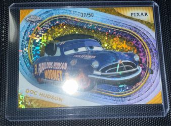 2025 Topps Chrome Disney Doc Hudson Yellow Refractor 37/275 #54 NE