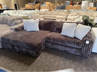 Chocolate brown extra deep sectional