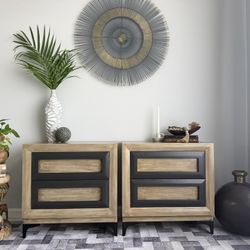 Set Of Two Nightstands By Thomasville 