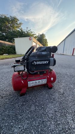 HUSKY 3 GALLON AIR COMPRESSOR – 125 PSI READY TO WORK