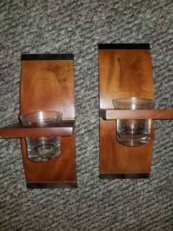 Wall sconce candle holders