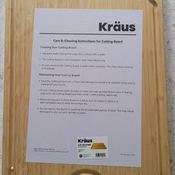 Kraus Wood Cutting Board