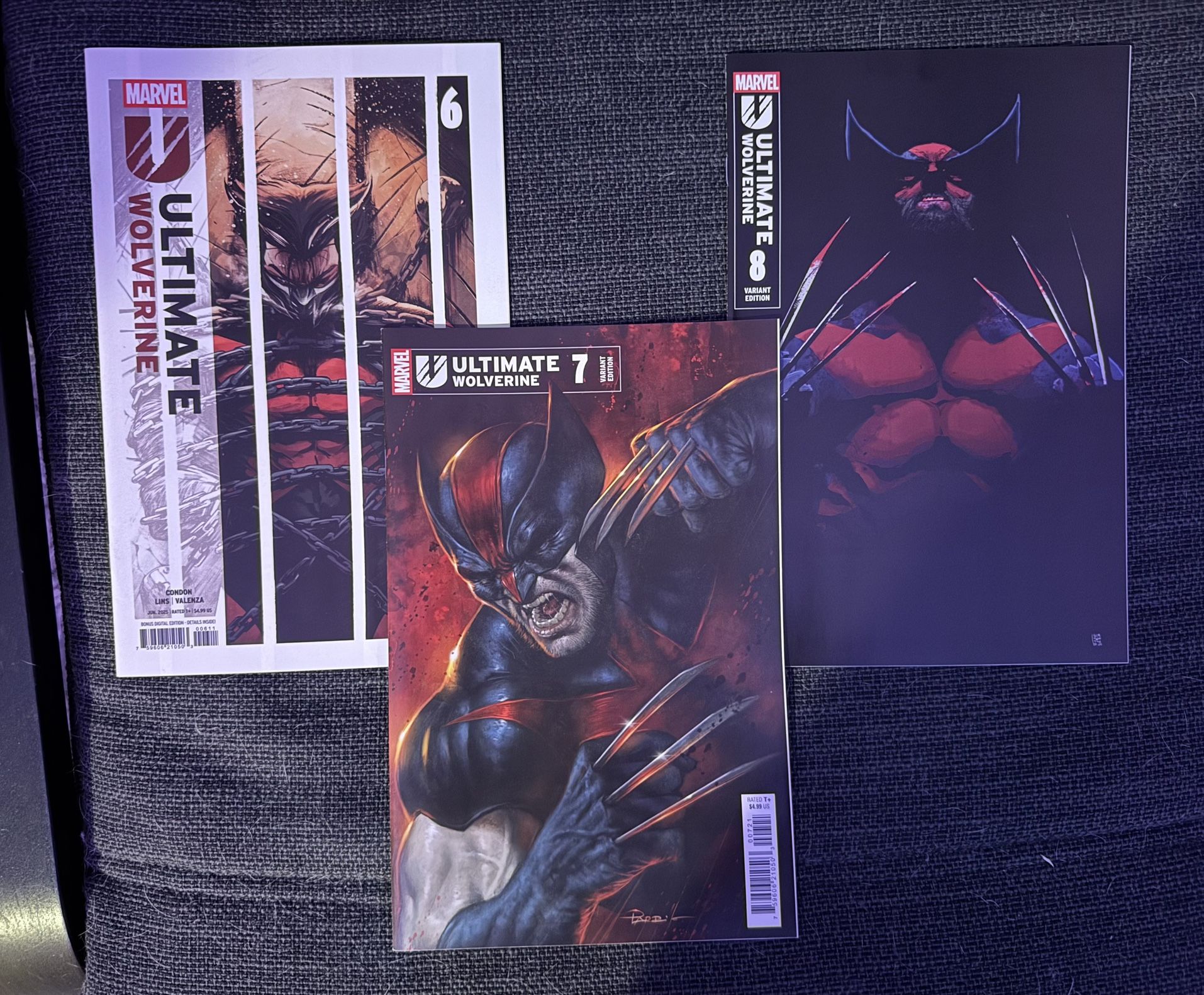 Marvel Ultimate Wolverine 6 7 8 Comic Condon Cappuccio