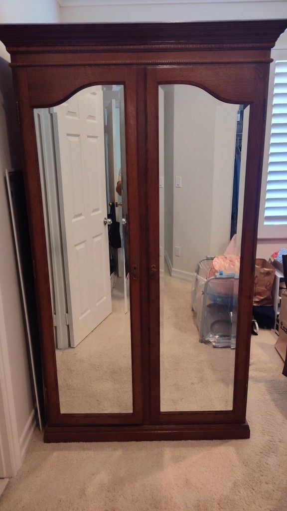 Antique Oak Armoire