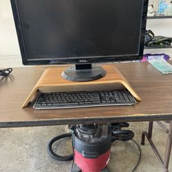 Wooden Computer Monitor Stand