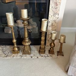 Brass Candle Stick Pairing 