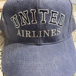Vintage Otto SnapBack Hat United Airlines Dulles 