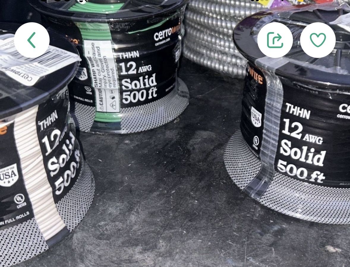 500 Ft Spool #12 Wire