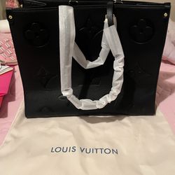 Louis Vuitton Black Structured Tote Bag