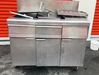 Commercial Stainless Steel Prep Table on Casters