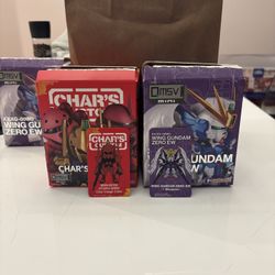 Bandai Qmsv Mini Wing Zero Gundam Zero EW & Char’s Custom Figures