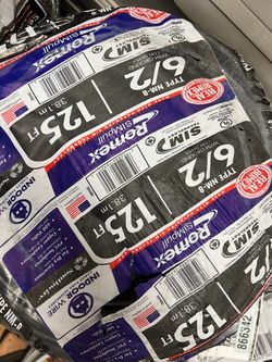 6/2 Romex electric copper wire 125ft new in original packaging ( price is firm )