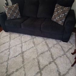 Dark Blue Sofa Couch Good Condition 