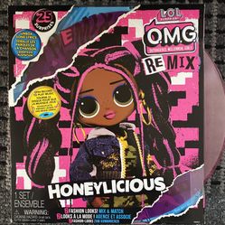 L.O.L. Surprise! O.M.G. Remix Honeylicious Fashion Doll- 25 Surprises with Music