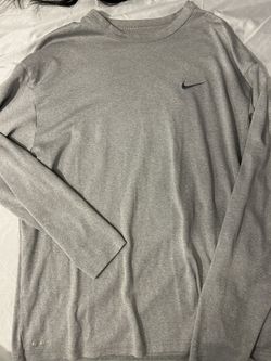 Gray Nike Crewneck Long Sleeve