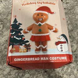 Gingerbread Man Costume Inflatable