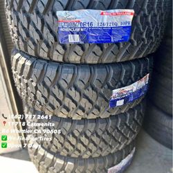 305/70R16 Atlander M/T New Set of Tires Installed and Balanced Set de Llantas Nuevas Instaladas y Balanceadas