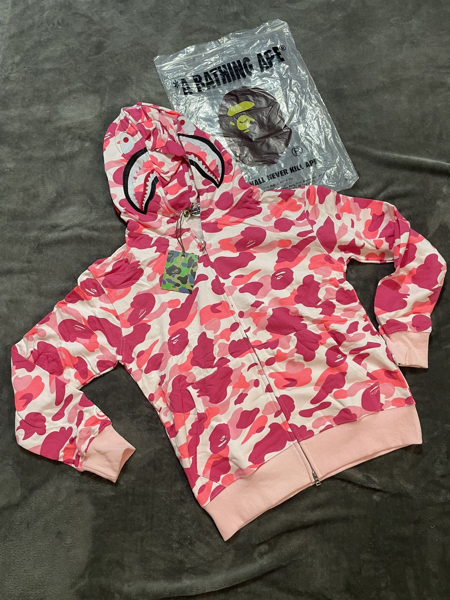 pink bape Hoodie