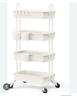 Pipishell 4-Tier Rolling Cart, Utility Cart