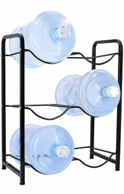 5 Gallon Water Jug Rack, 3-Tier Water Bottle Holder Storage Rack