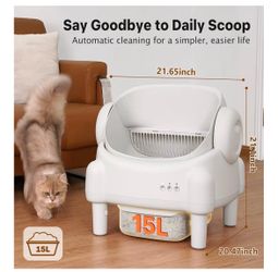 Paruuntys Automatic Self-Cleaning Litter Box w/App