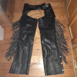 Leather Fringed Chaps