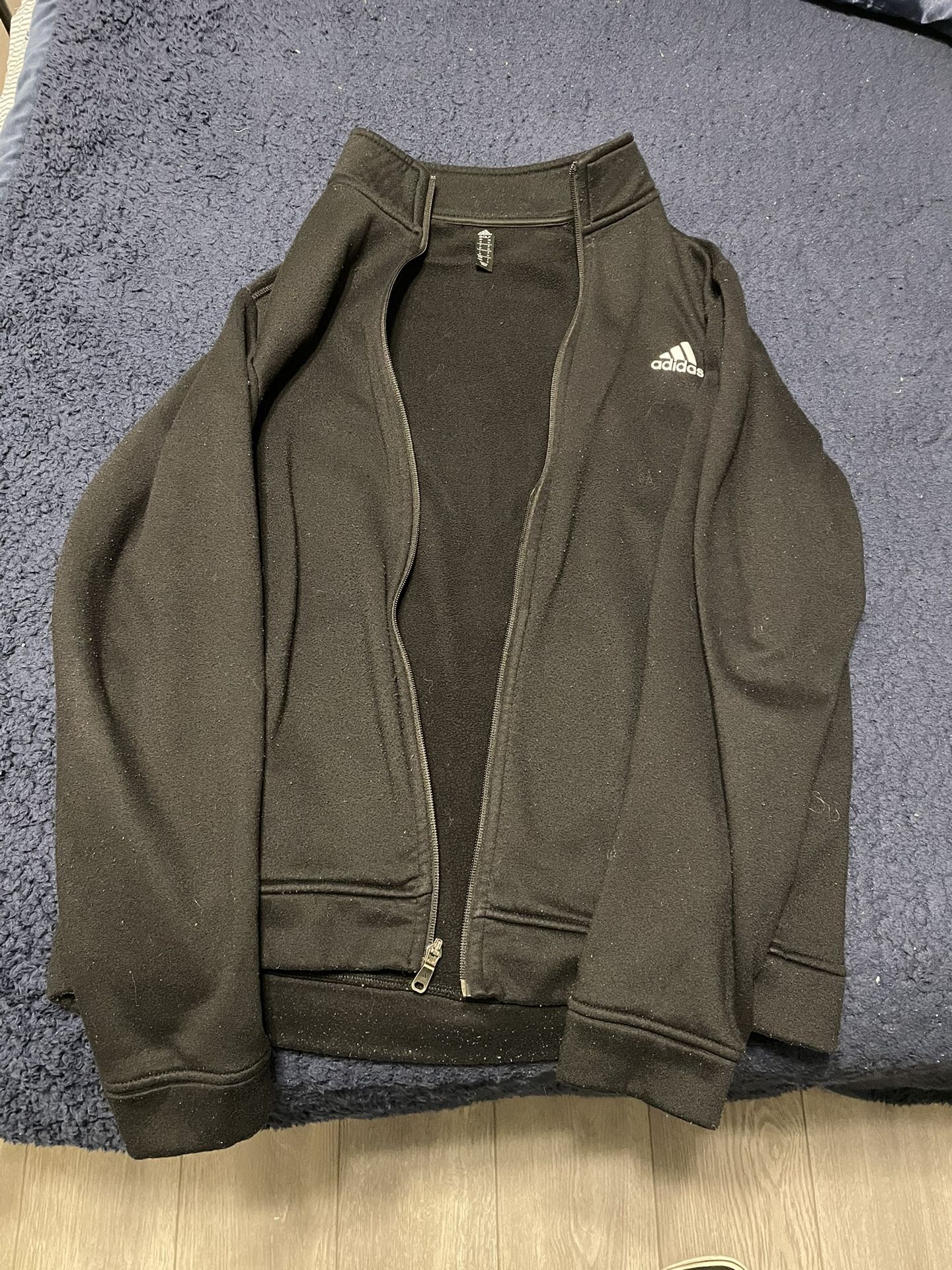 Black Adidas Golf Zip Up Sweater