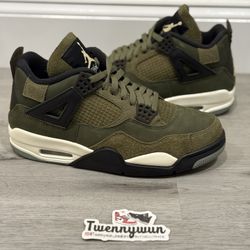 Air Jordan retro 4 Olive Craft Size 9.5 Tried On