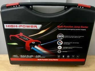BRAND NEW IN BOX Car Jump Starter,Battery Jump Starter with USB Quick Charge(for All Gas or Diesel Engine) Charger Booster Powerbank Car, Portable Pow