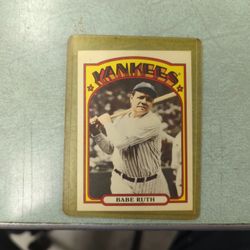 2013 Topps archives Babe Ruth Baseball card.