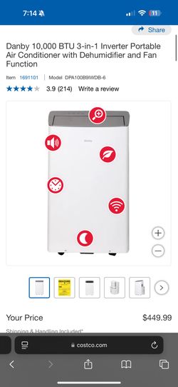 Danby Portable Air conditioner 10,000 BTU