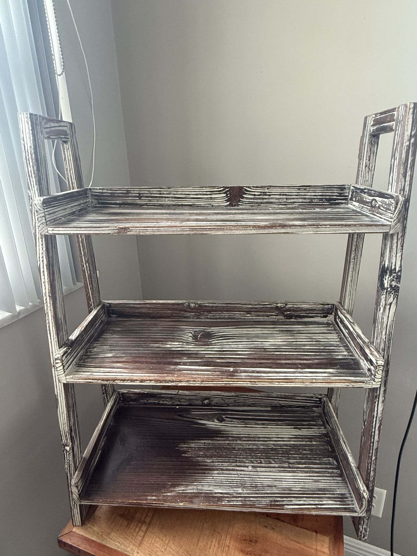 Rustic Look Ladder Shelf