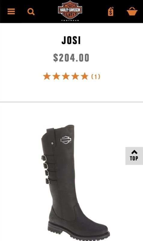 Harley-Davidson Womens Josi 15” Riding Boots- SIZE 7
