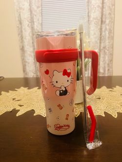 Hello Kitty Sanrio 40oz Tumbler with Handle and Straw