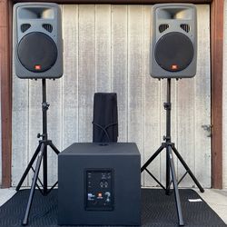 Dj.Jbl Eon Speakers + 618 Series Bass