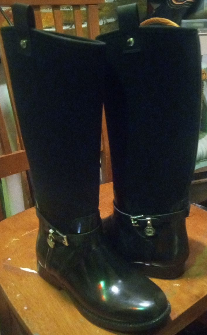 Michael Kors Black Rainboots