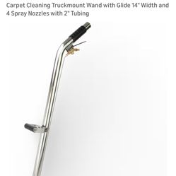 Commercial carpet extractor/truckmount wand 