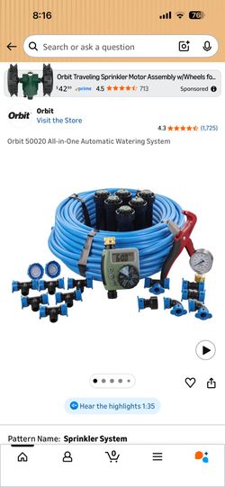 Orbit Sprinkler System