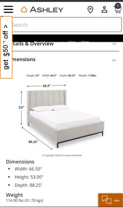 Freslowe Gray Upholstered Panel Bed