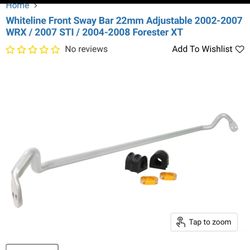 Whiteline Rear Sway bar 
