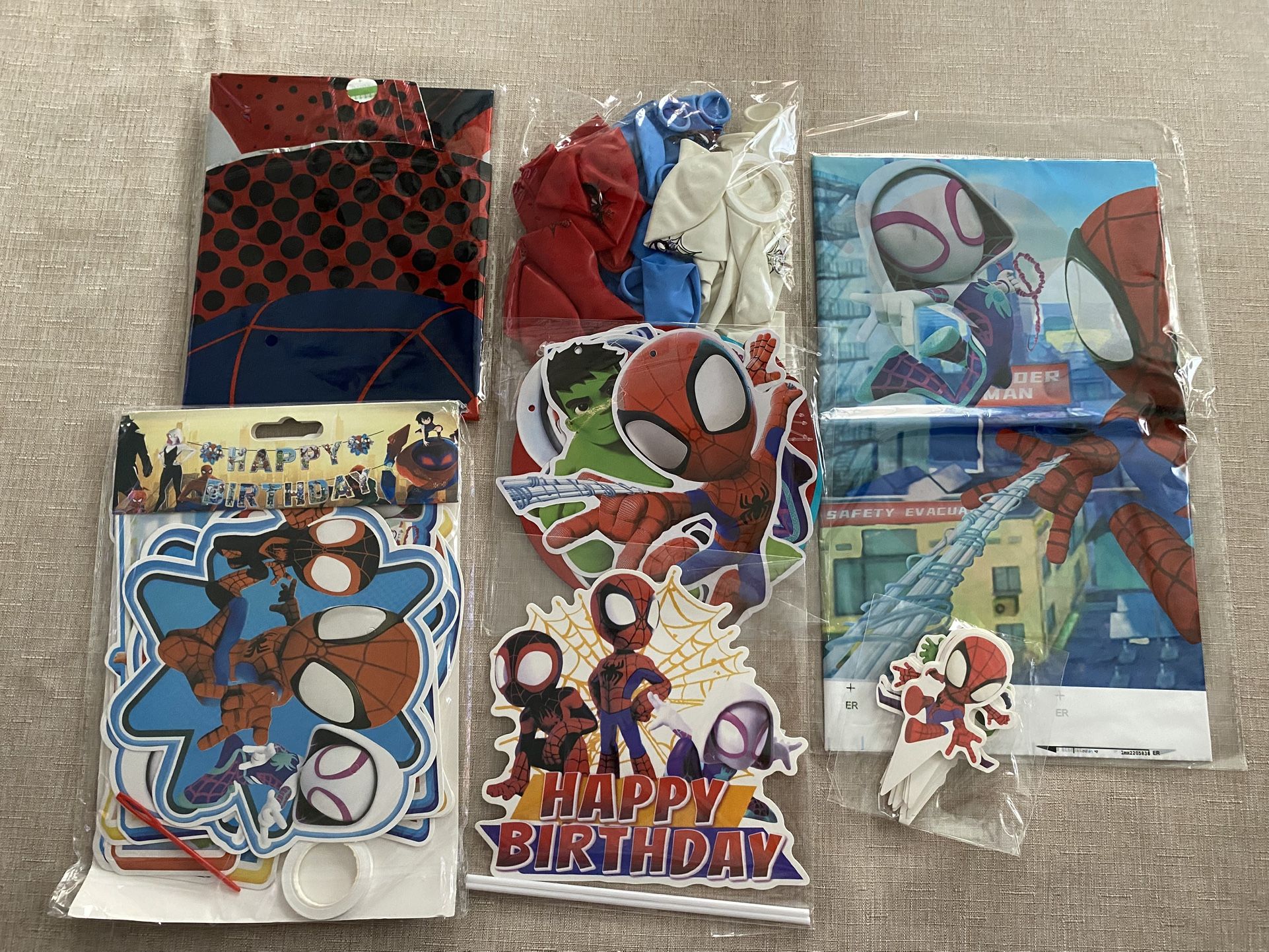 Marvel Spidey and His Amazing Friends Birthday Party Decoration Pack