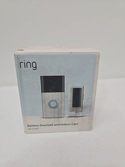 Ring Battery Doorbell and Indoor Cam Bundle